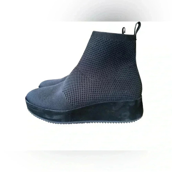 Eileen Fisher Mars Knit Wedge Heel Booties Size 9 - Picture 3 of 16